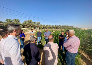 وزارة الزراعة و الهيدرولوجيين الفلسطينيين ومؤسسة التعاون و ادارة المشروع الهولندي في زيارة الى جمعية المشروع الانشائي العربي.