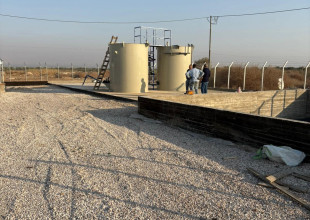 The installation of the Biogas station at the ADS, funded by UNDP.