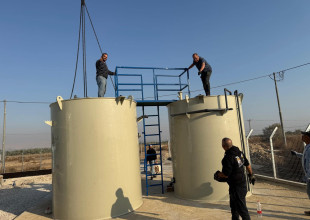 The installation of the Biogas station at the ADS, funded by UNDP.