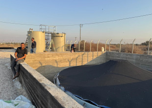 The installation of the Biogas station at the ADS, funded by UNDP.