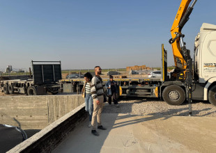 The installation of the Biogas station at the ADS, funded by UNDP.