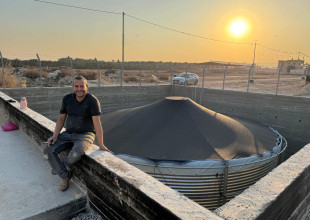 The installation of the Biogas station at the ADS, funded by UNDP.