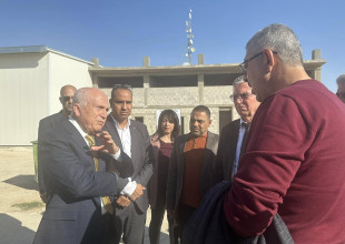 The Ministers of Industry and National Economy are visiting the Arab Development Society