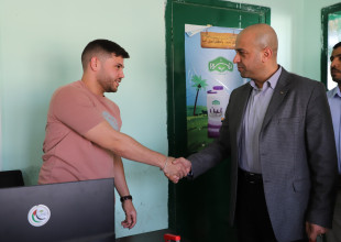 زيارة محافظ محافظة أريحا والاغوار د.حسن حمايل لجمعية المشروع الانشائي العربي