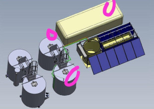 The installation of the Biogas station at the ADS, funded by UNDP.