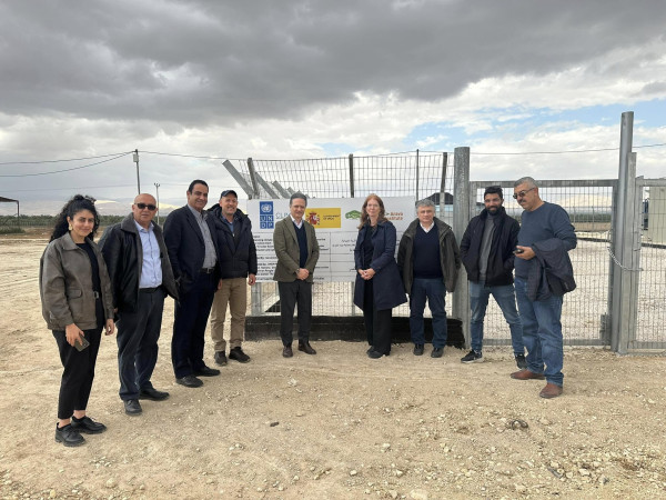 السفير الإسباني والممثلة الخاصة لبرنامج الأمم المتحدة الإنمائي في زيارة للمشروع الإنشائي العربي لمناقشة آفاق تطوير الاقتصاد الدائري